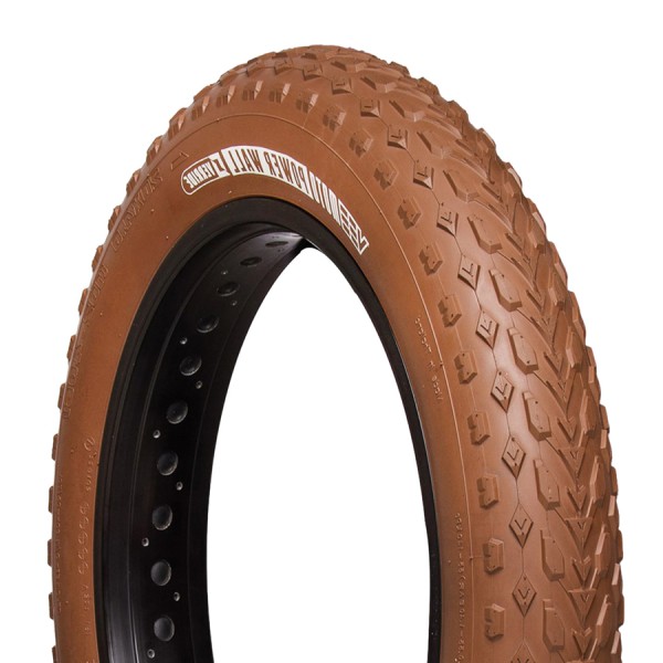 Pneu VEE TIRE CO® Mission Command 26x4.0 flanc brun vintage pour fat bike BOUBOU BICLOO®